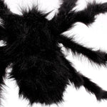 Super big plush spider made of wire and plush black and multicolour style for party Halloween