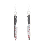 Halloween  Chef's Knife Earrings #1662