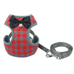 Vest Harness With Bowknot Mesh Padded