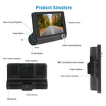 Full HD Front Rear & Interior Three Lens Car Dashboard Camera_6