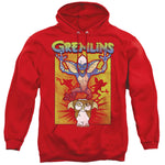 Gremlins/be Afraid-adult Pull-over Hoodie-red