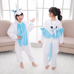 Children Kigurumi Unicorn Pajamas Animal Sleepwear Winter