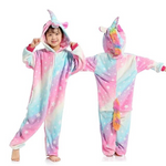 Children Kigurumi Unicorn Pajamas Animal Sleepwear Winter