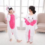 Children Kigurumi Unicorn Pajamas Animal Sleepwear Winter