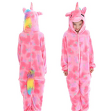 Children Kigurumi Unicorn Pajamas Animal Sleepwear Winter