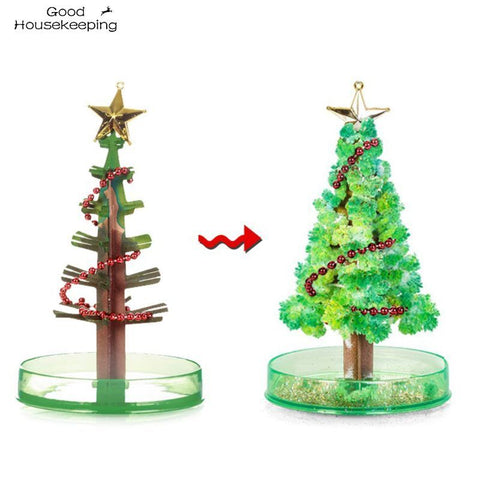 3 Types 14cm Magic Growing Christmas Tree DIY Fun Xmas Gift Toy