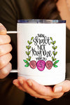 Shall Not Try Me Floral Mug