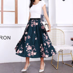 Women's Cartoon Printed Pleated Skirt