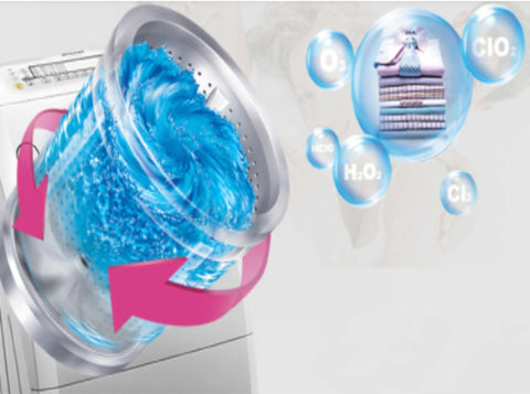 Sterilization disinfection descale oxygen washing machine detergent