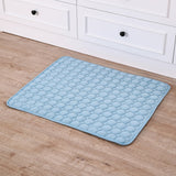 Pet Pad Summer Cooling Mat Dog Beds Mats Blue Pet Ice Pad Cool  Cold Silk Moisture-Proof  Cooler Mattress Cushion Puppy