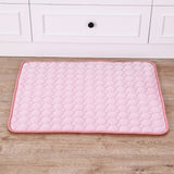 Pet Pad Summer Cooling Mat Dog Beds Mats Blue Pet Ice Pad Cool  Cold Silk Moisture-Proof  Cooler Mattress Cushion Puppy