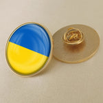 Ukrainian Flag Brooch