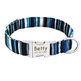 Dog Collar  Nylon Puppy Cat Dog Tag Collar Leash Pet Nameplate ID Collars Adjustable For Medium Large Dogs