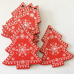 New Year and Christmas Wood Ornaments