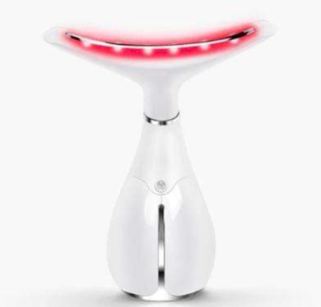 Ms.W 3 Color LED Light Anti-wrinkle Neck Vibration Massager Device