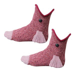 Creative Shark Chameleon Crocodile Knitted Socks