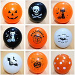 10pcs/lot Skull Bat Pumpkin Halloween Decor Balloon