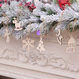 Christmas 10 Pieces DIY Wooden Pendant Ornaments