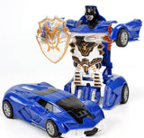 One-key Deformation Car Toys Automatic Transform Robot Plastic Model Car Funny Diecasts Toy Boys Amazing Gifts Kid Toy