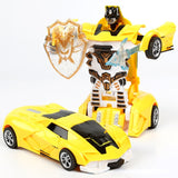 One-key Deformation Car Toys Automatic Transform Robot Plastic Model Car Funny Diecasts Toy Boys Amazing Gifts Kid Toy