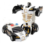 One-key Deformation Car Toys Automatic Transform Robot Plastic Model Car Funny Diecasts Toy Boys Amazing Gifts Kid Toy