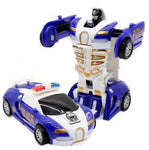 One-key Deformation Car Toys Automatic Transform Robot Plastic Model Car Funny Diecasts Toy Boys Amazing Gifts Kid Toy