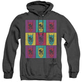 Batman/warhol Batman-adult Heather Hoodie-black