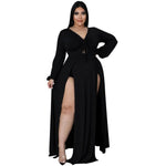 Solid Color Plus Size Women's Dress