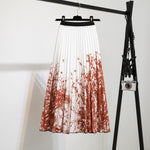 Women's Cartoon Printed Pleated Skirt