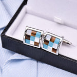 Business Style Lattice Cufflinks