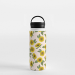 Sunflower Handle Lid Water Bottle