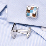 Business Style Lattice Cufflinks