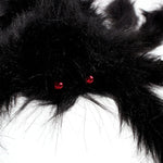 Super big plush spider made of wire and plush black and multicolour style for party Halloween