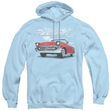 Chevrolet/bel Air Clouds-adult Pull-over Hoodie-light Belue