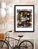 Floral and Birds Pattern Frame