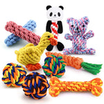 1pcs Bite Resistant Pet Dog Chew Toys for Small Dogs Cleaning Teeth Puppy Dog Rope Knot Ball Toy Playing Animals Dogs Toys Pets