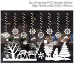 Christmas Window Stickers Merry Christmas Decorations For Home Christmas Wall Sticker Kids Room Wall Decals New Year Stickers