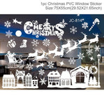 Christmas Window Stickers Merry Christmas Decorations For Home Christmas Wall Sticker Kids Room Wall Decals New Year Stickers