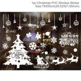 Christmas Window Stickers Merry Christmas Decorations For Home Christmas Wall Sticker Kids Room Wall Decals New Year Stickers