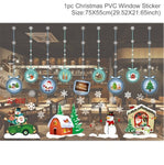 Christmas Window Stickers Merry Christmas Decorations For Home Christmas Wall Sticker Kids Room Wall Decals New Year Stickers