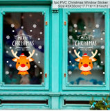 Christmas Window Stickers Merry Christmas Decorations For Home Christmas Wall Sticker Kids Room Wall Decals New Year Stickers