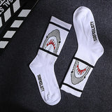 1 pair Men Fashion Hip Hop Hit Color On Fire Crew Socks Red Flame Blaze Power Torch Hot Warmth Street Skateboard Cotton Socks