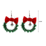 New Christmas Earrings Crystal Snowman Jewelry Christmas Tree Stud Earring For Women Creative Party Accessories Girl Gifts