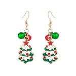 New Christmas Earrings Crystal Snowman Jewelry Christmas Tree Stud Earring For Women Creative Party Accessories Girl Gifts