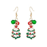 New Christmas Earrings Crystal Snowman Jewelry Christmas Tree Stud Earring For Women Creative Party Accessories Girl Gifts