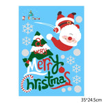 Merry Christmas Wall Stickers DIY Snowflake Wall Decals PVC Window Stickers Xmas Navidad Ornaments 2021 New Year Natal Noel Deco