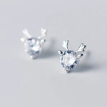 Rinhoo Christmas Stud Earrings Rhinestone Snowflake Elk Earrings Pendant Ear Jewelry Women Cute Christmas Festival New Year Gift