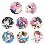 Anime Yarichin Bitch-bu Club Cosplay Badge Ayato Yuri YUI TAMURA Brooch Pin  Accessories For Clothes Backpack Decoration gift