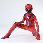 Boy Power Costume Kids Child Superhero Mecha Five Beast Red Ranger Morpher Party Cosplay Halloween Carnival Fancy Dress