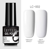 LILYCUTE 7ml Gel Nail Polish  For Nails Semi Permanent Soak Off Gel UV LED Varnishes Base Top Matte Coat Gel Polish Nail Art Gel